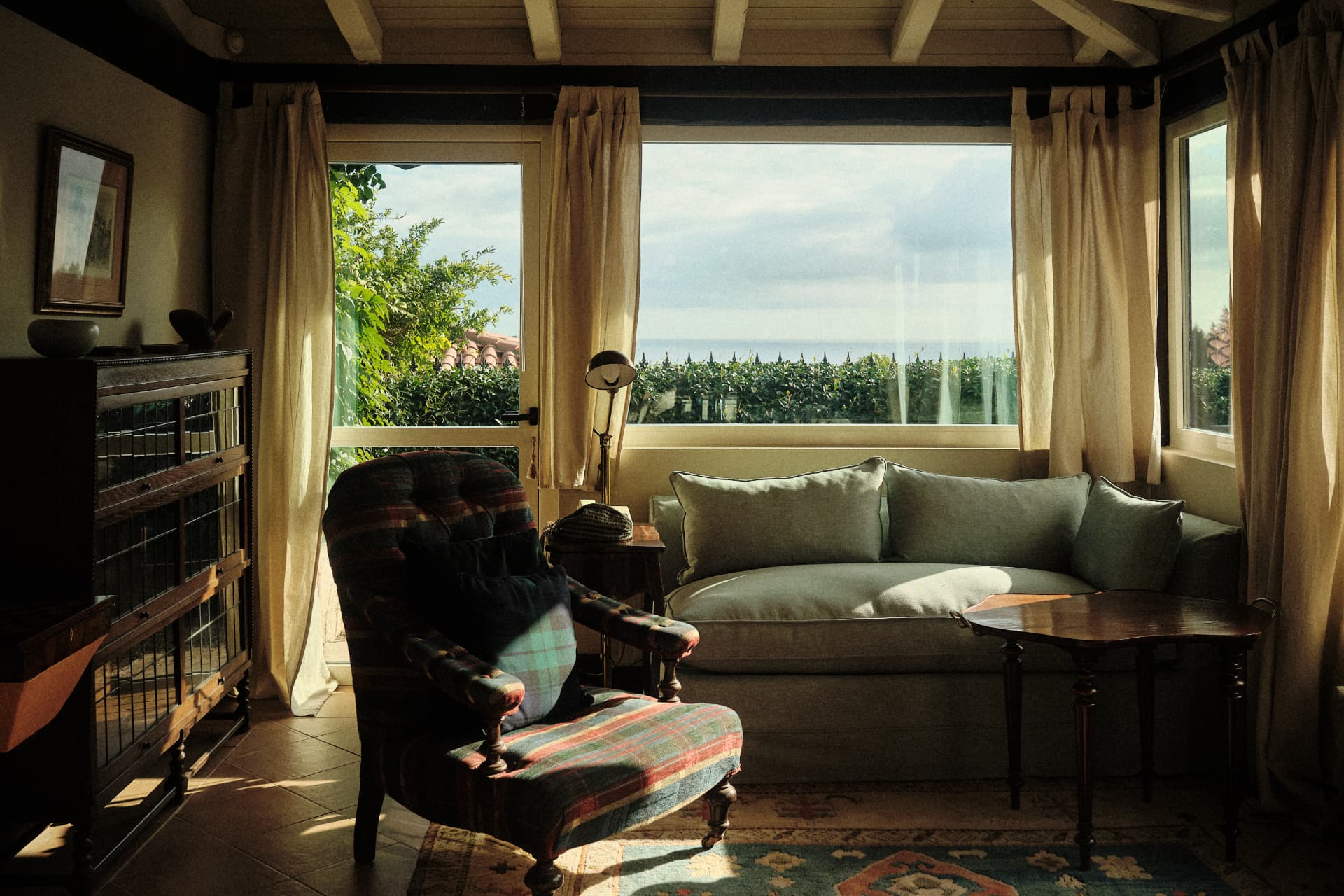 Sala de estar con vistas al mar